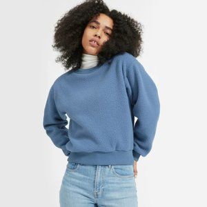 Everlane Size M Blue ReNew Fleece Crewneck